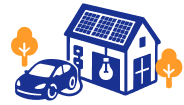 House with electric car charging